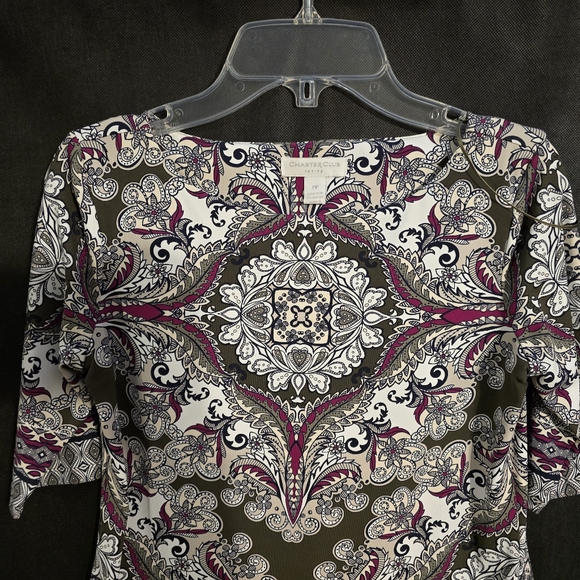 Dress casual INC petite short sleeve top. - Picture 4 of 5